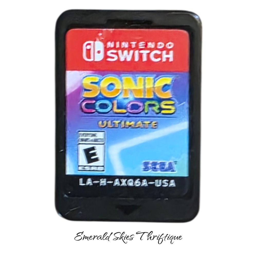 Sonic Colors Ultimate - Nintendo Switch tested works. Free shipping